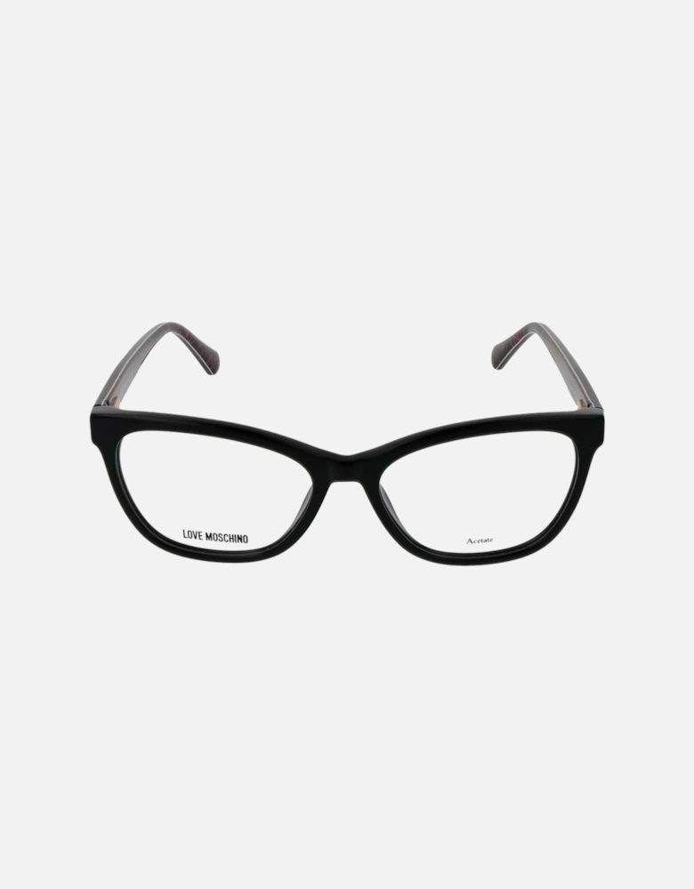 Full-Rim Round Acetate Sunglasses Women - Black Frames