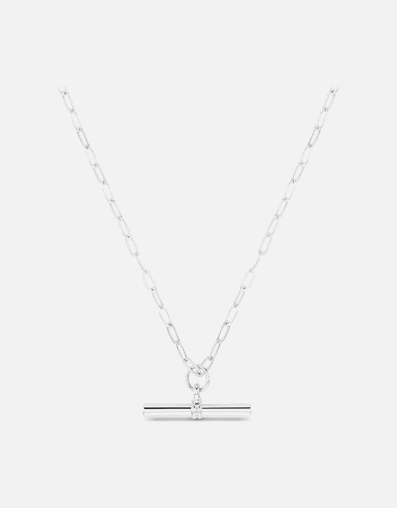 Chunky TBar Necklace - Silver