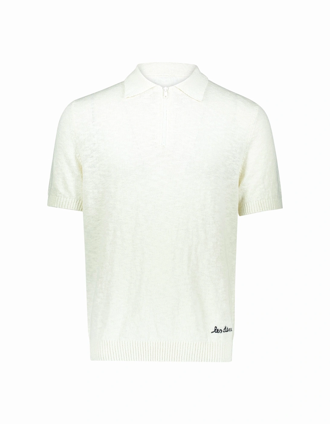 Brad Zipper Polo Shirt - Ivory, 5 of 4