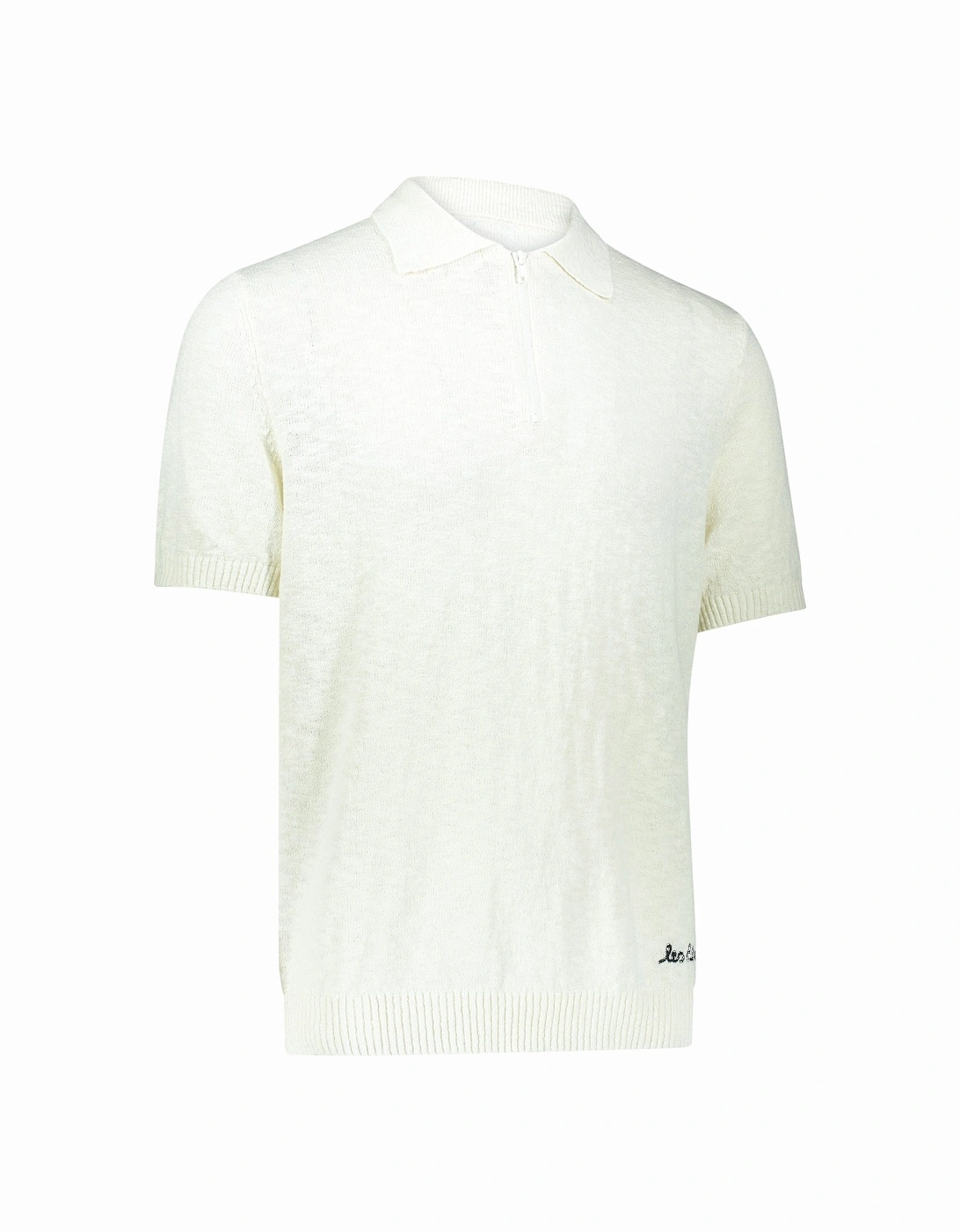 Brad Zipper Polo Shirt - Ivory