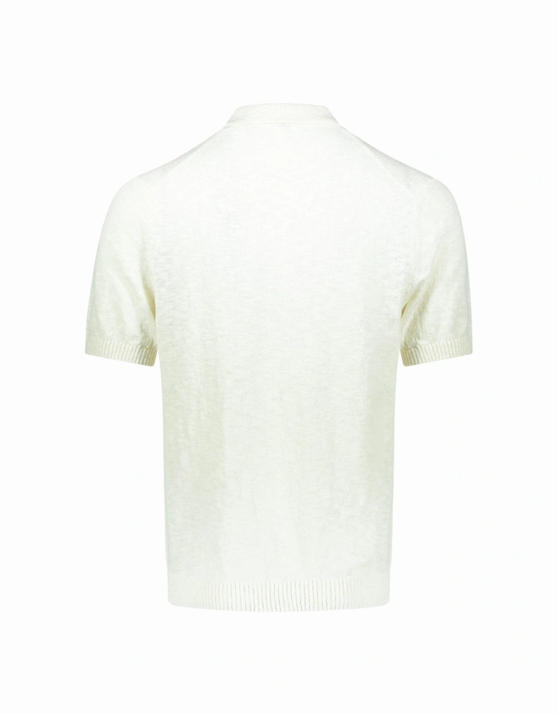 Brad Zipper Polo Shirt - Ivory