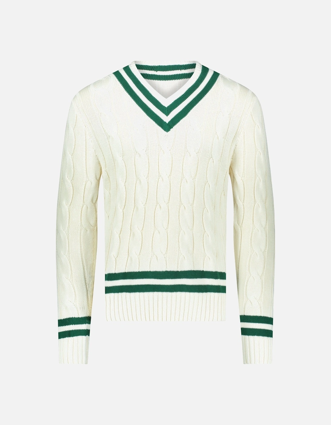 Ralph Lauren Iconic Cricket Sweater - Cricket Cream/New forest, 5 of 4