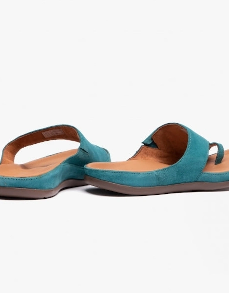 CAPRI II Womens Toe-Loop Sandals Teal