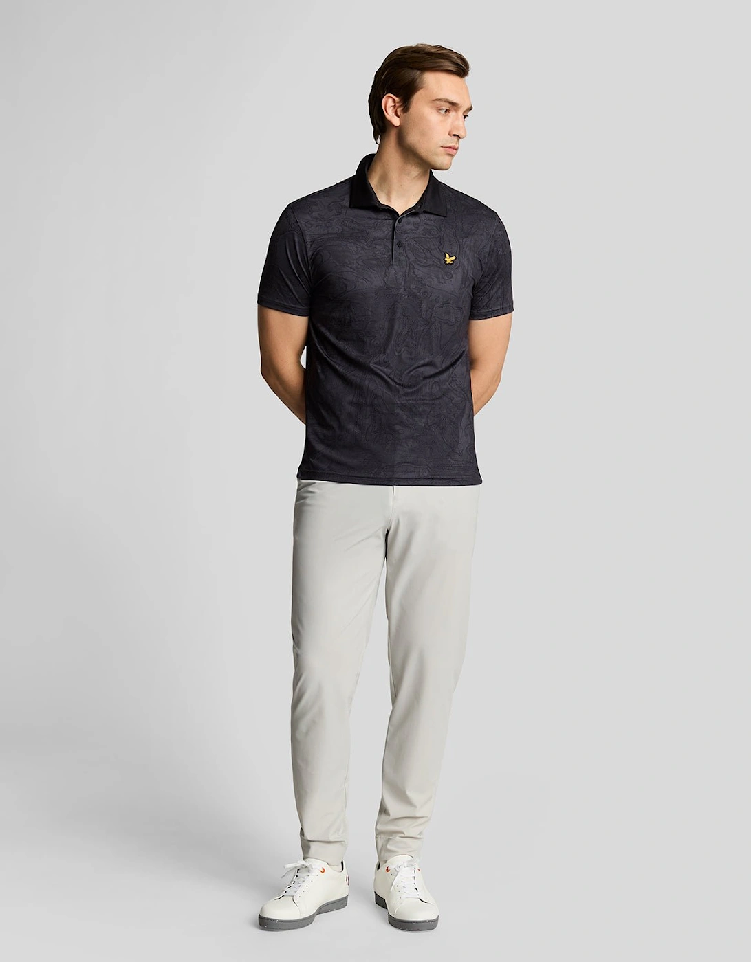 Golf Contour Printed Polo Shirt