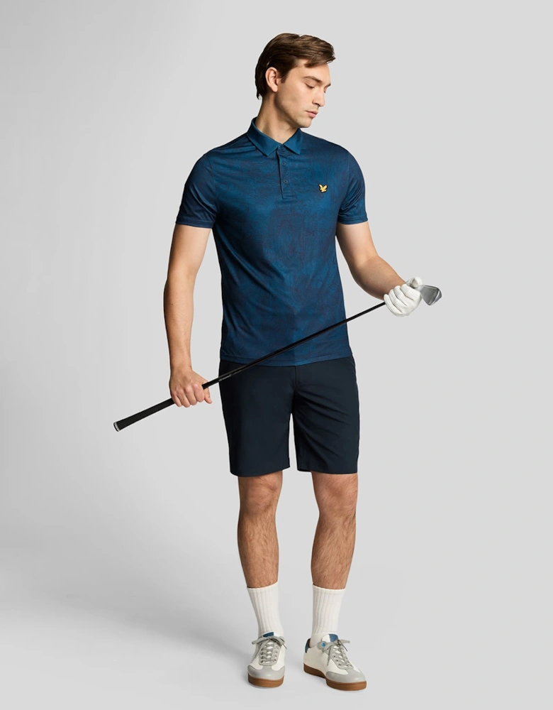 Golf Contour Printed Polo Shirt