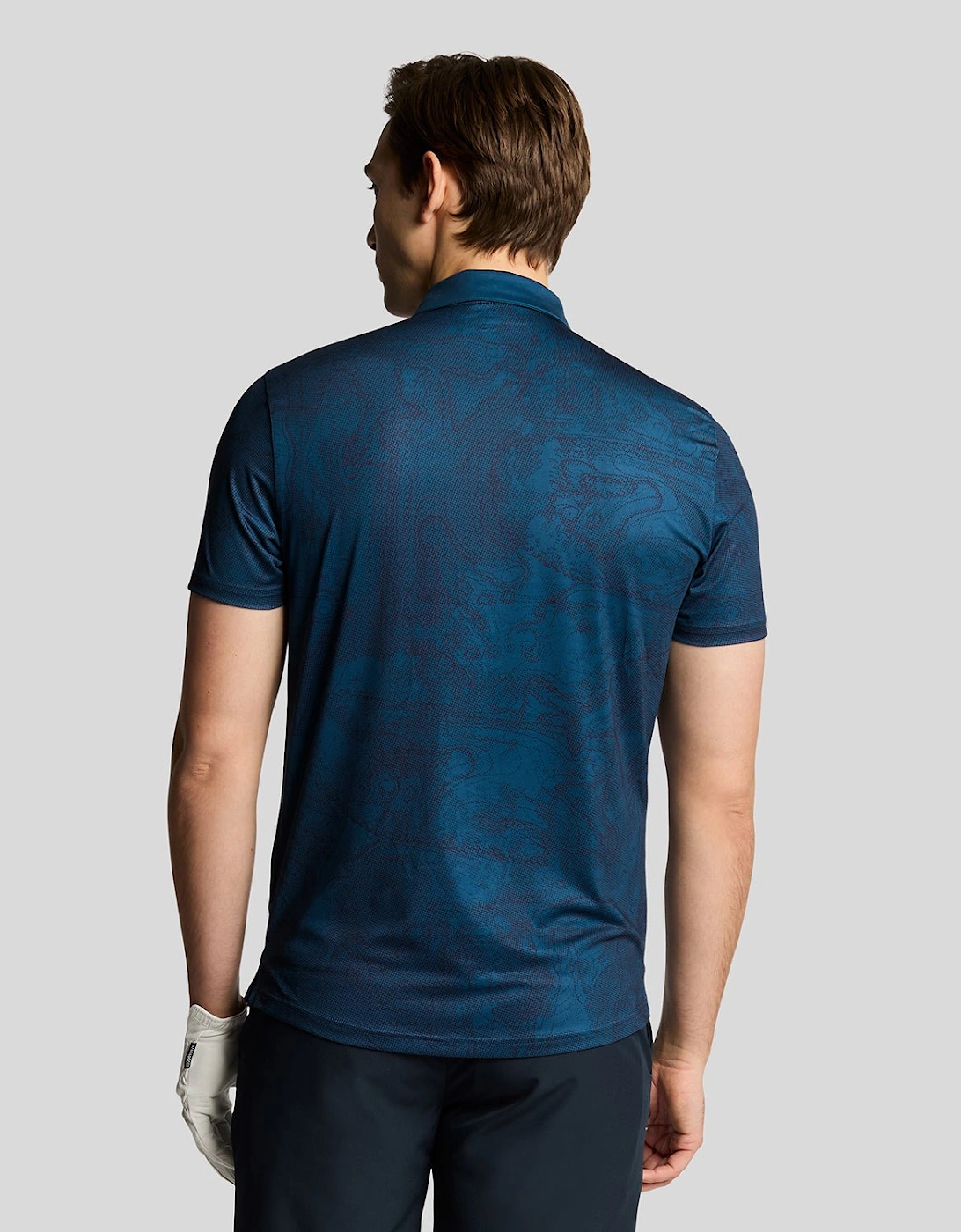 Golf Contour Printed Polo Shirt