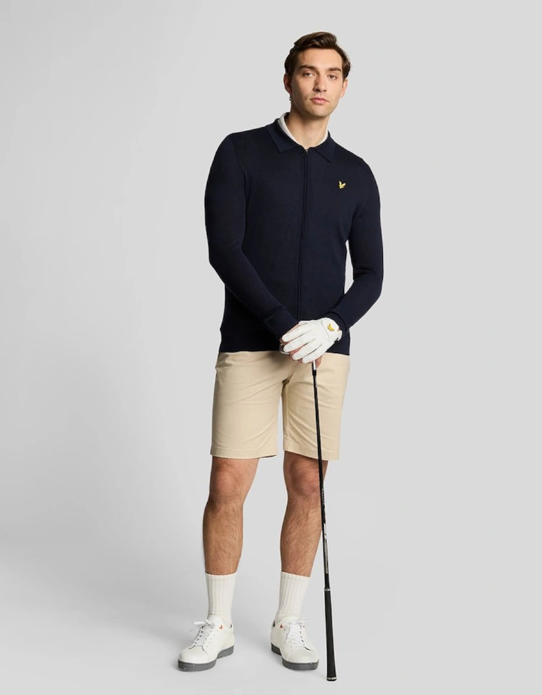 Golf Lightweight Knitted Collared Cardigan