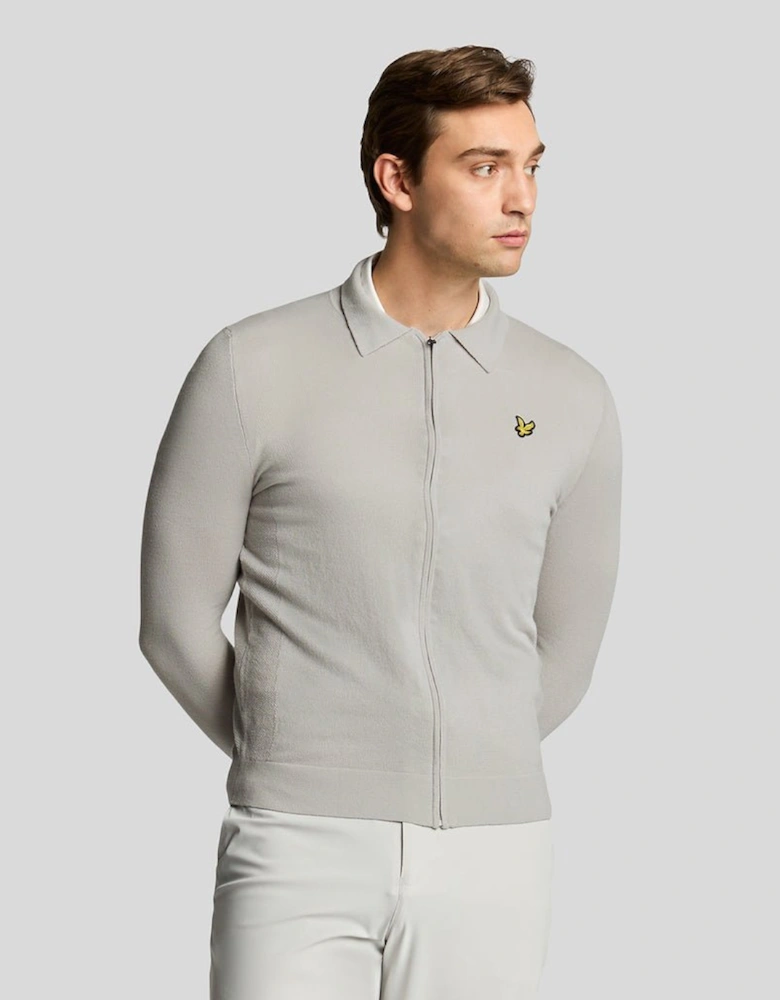 Golf Lightweight Knitted Collared Cardigan