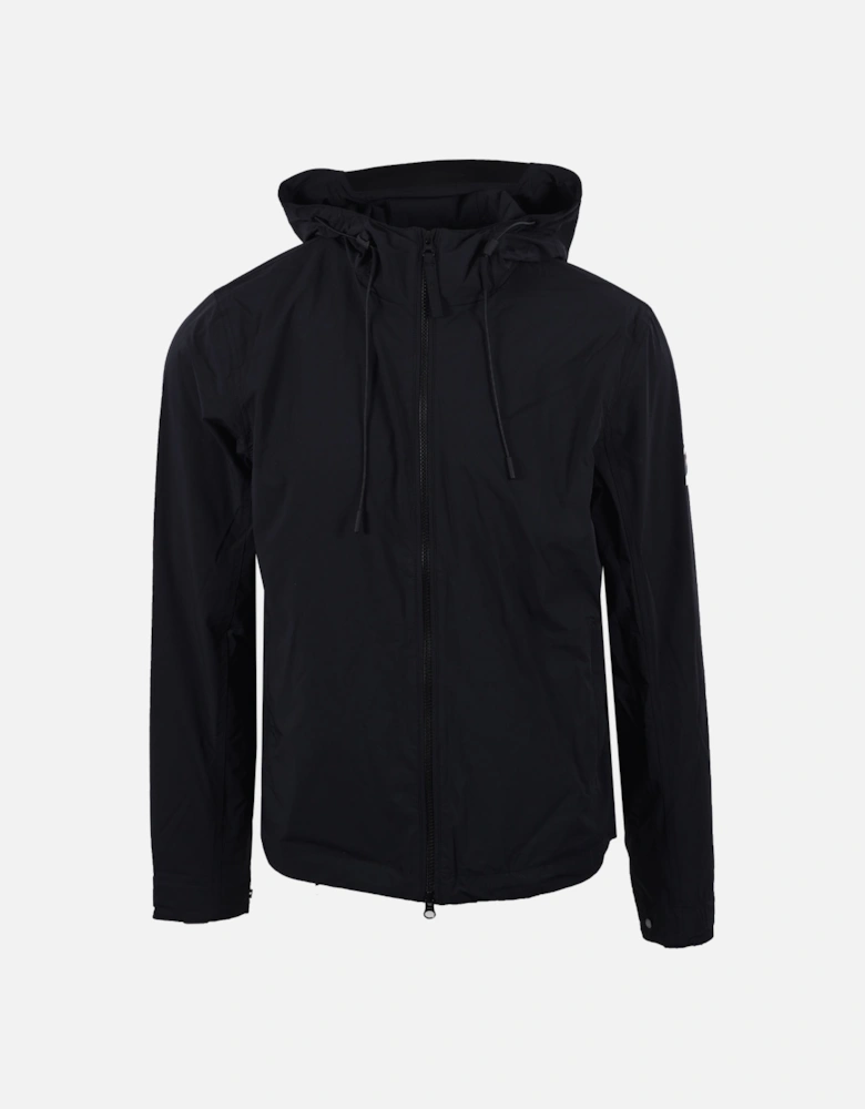 Active Hooded Stretch Windbreaker Black