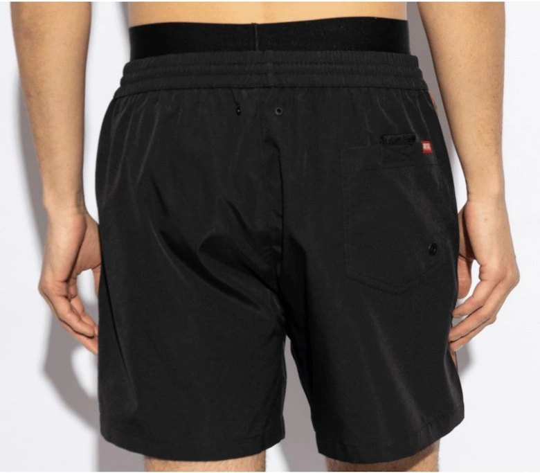 Metal Logo Black/Red Shorts