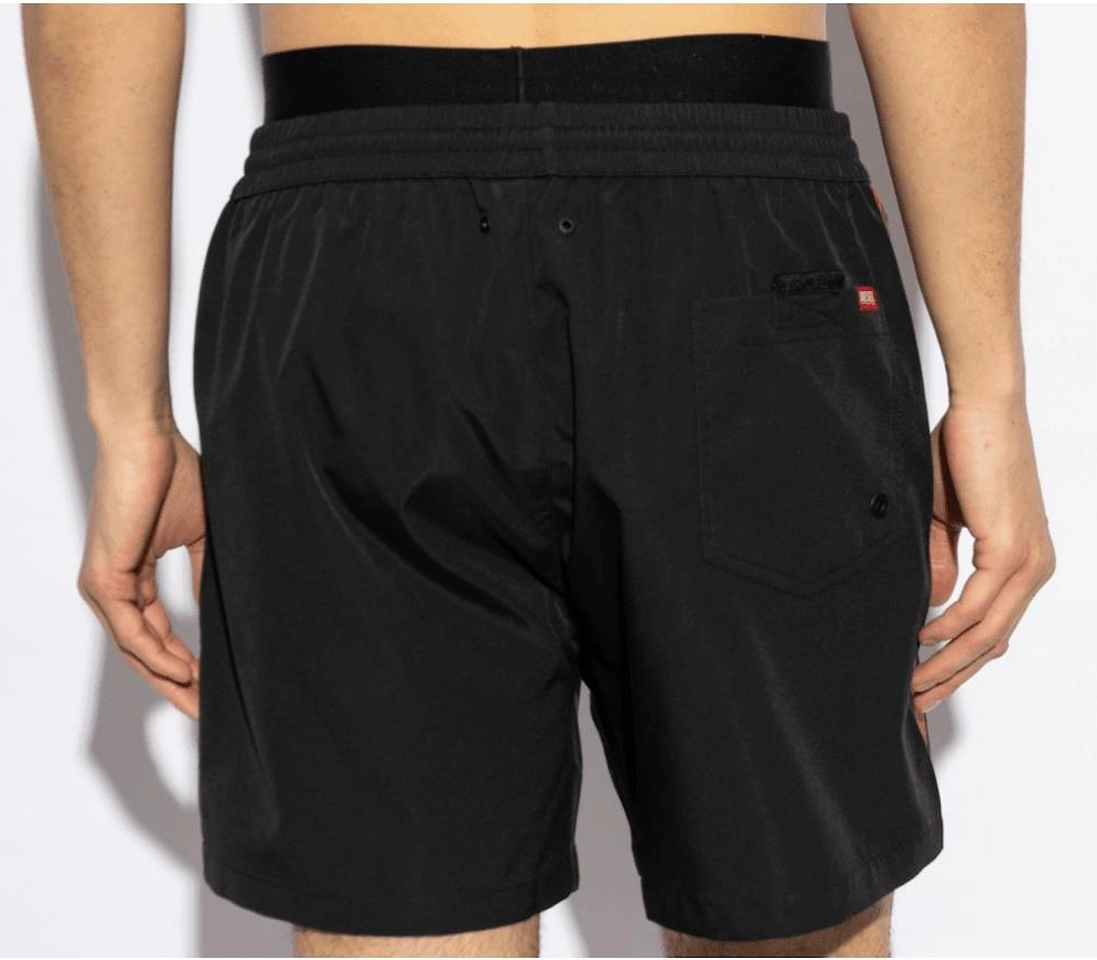 Metal Logo Black/Red Shorts