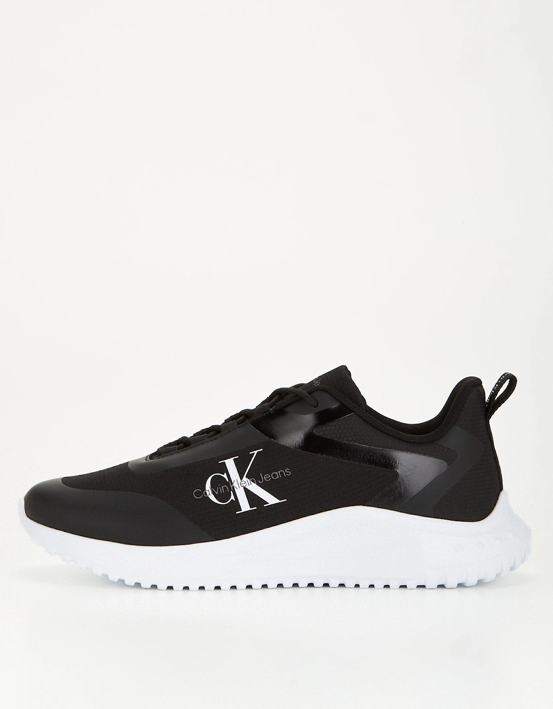 Eva Runner Low Lace-up Trainer - Black/white, 2 of 1