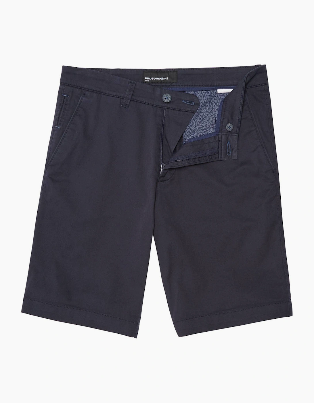 Men's Remus Uomo Emilio Shorts S1-25 78 Navy - Black - Size: 32/34