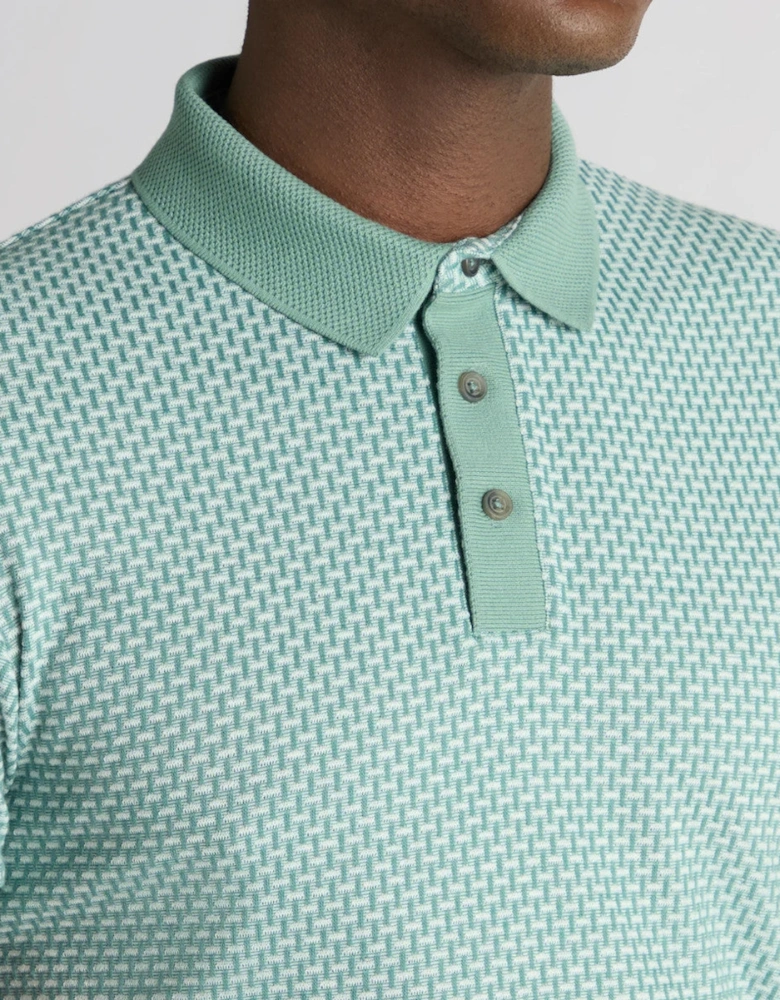 Jacquard Polo Shirt 33 Green