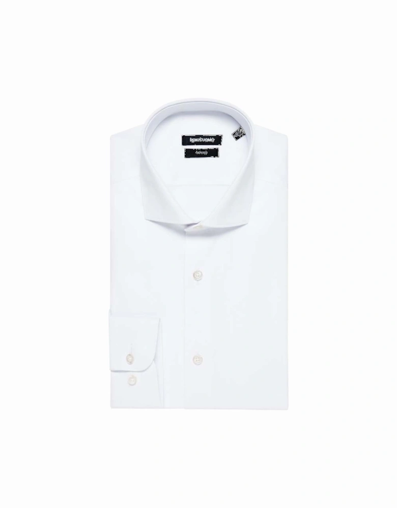 LS Stretch Shirt 01 White