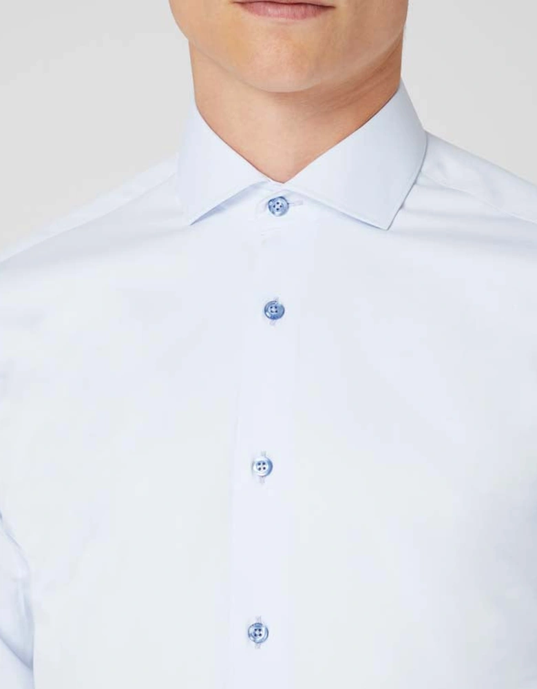 LS Stretch Shirt 21 Blue