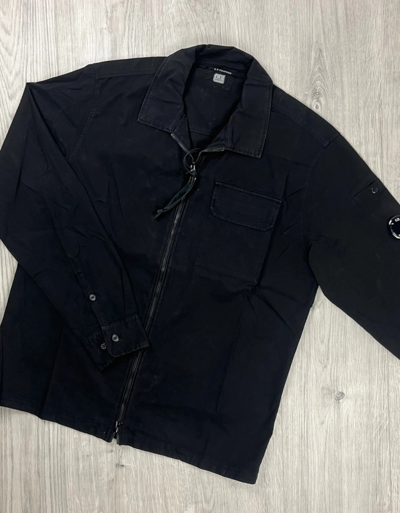 Zip Overshirt - Black