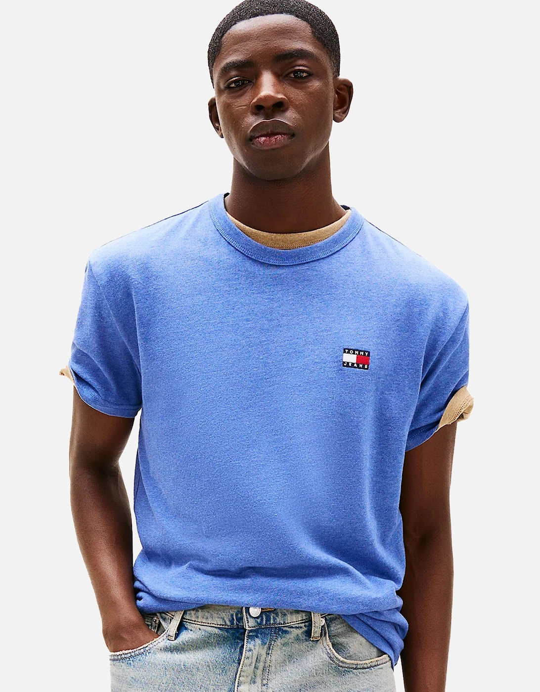 Reg Logo Badge T-Shirt Tempo Blue Melange