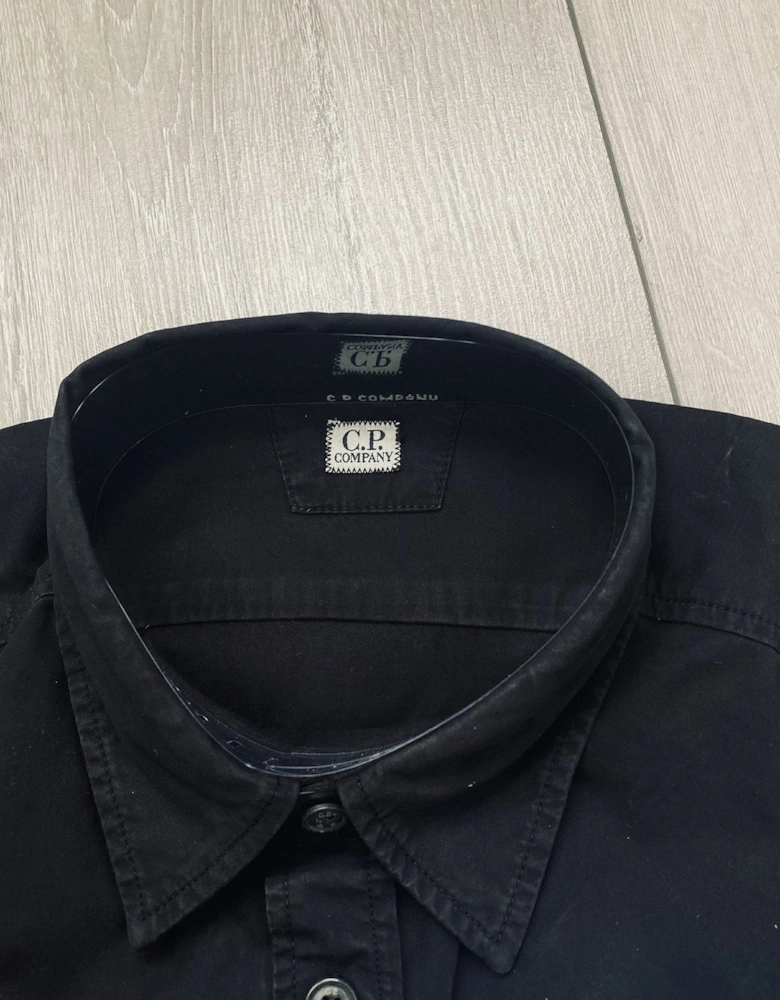 Button Overshirt - Black