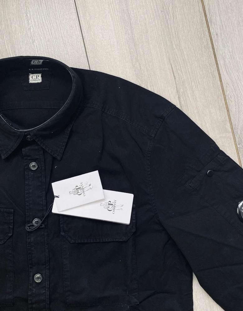 Button Overshirt - Black