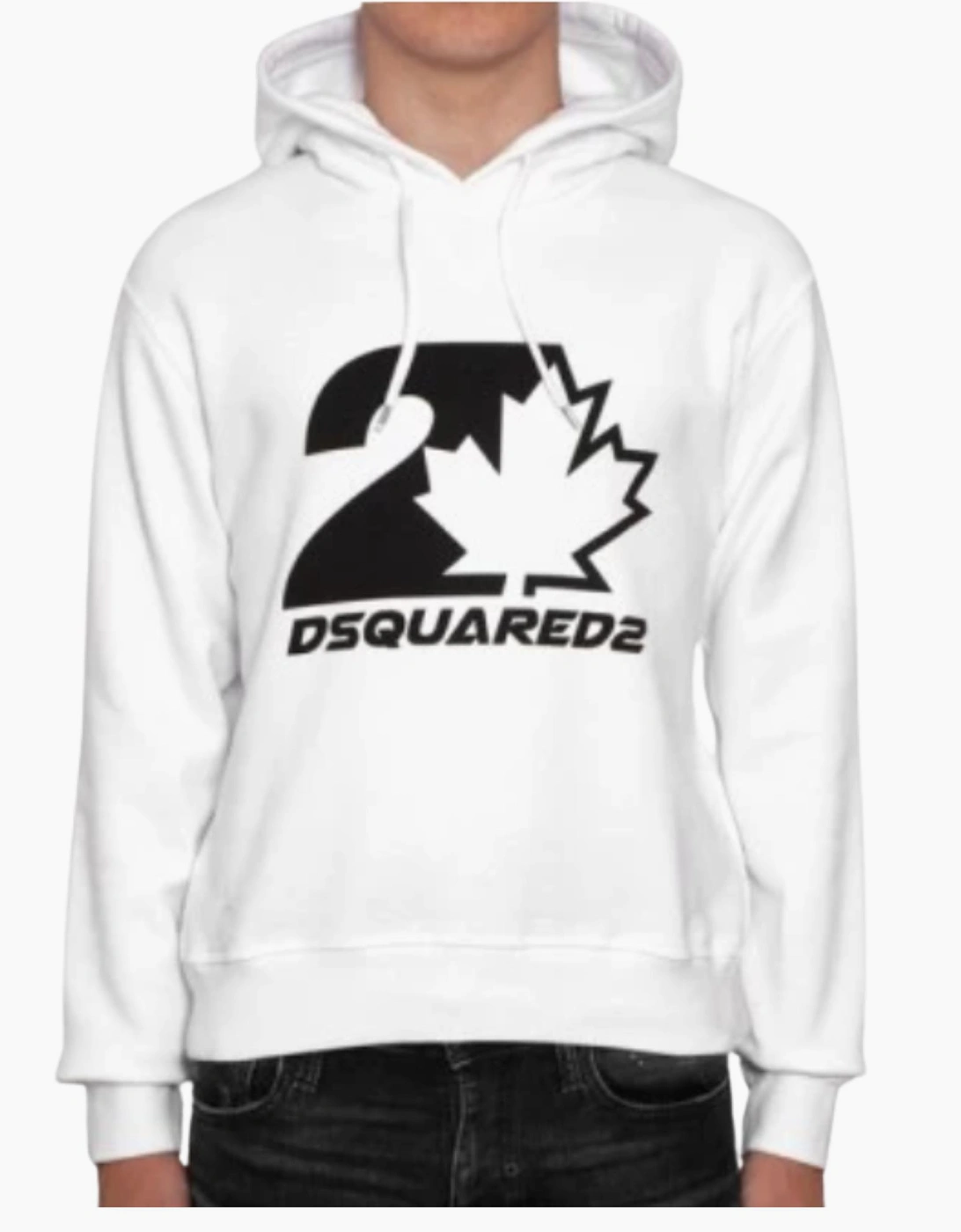 Dsquared2 Men's White Maple Hoodie - : 44 Xxl