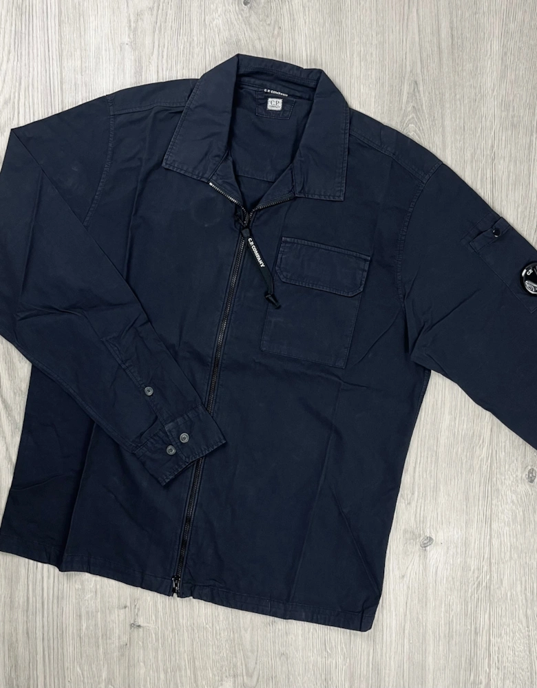 Zip Overshirt - Navy