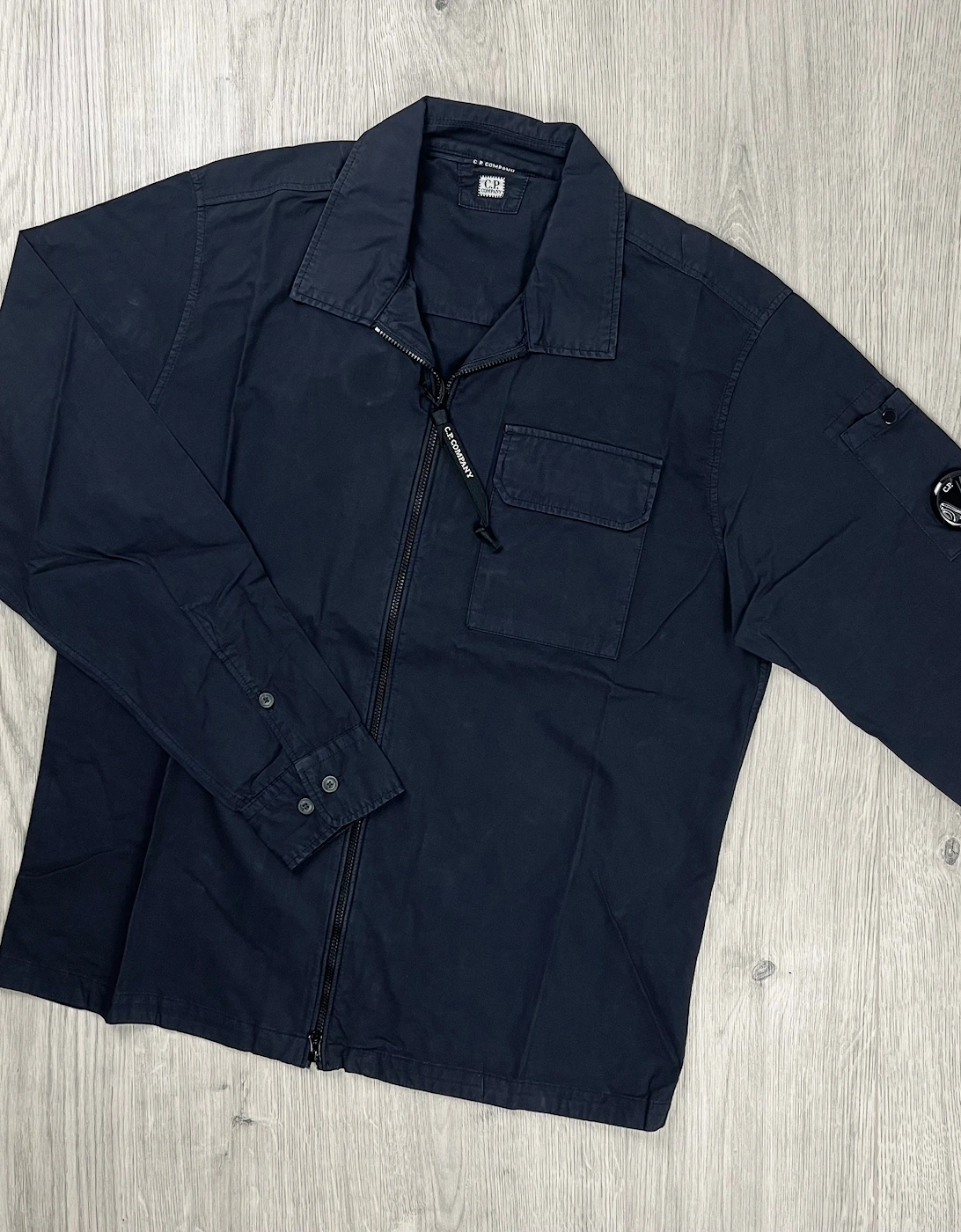 Zip Overshirt - Navy