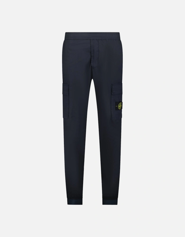 Cuffed Cargo Trousers Navy