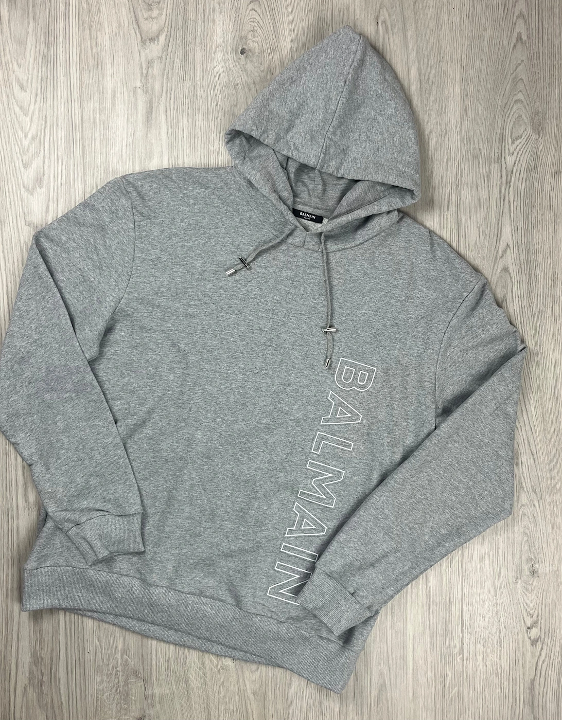 Embossed Hoodie - Grey