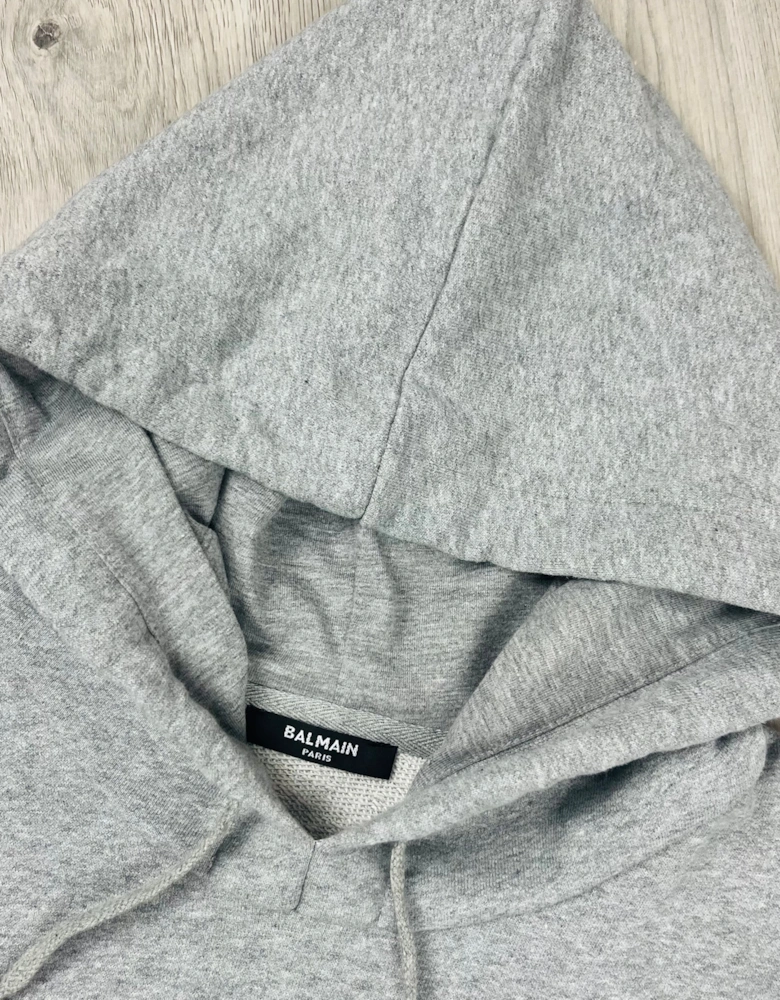 Embossed Hoodie - Grey