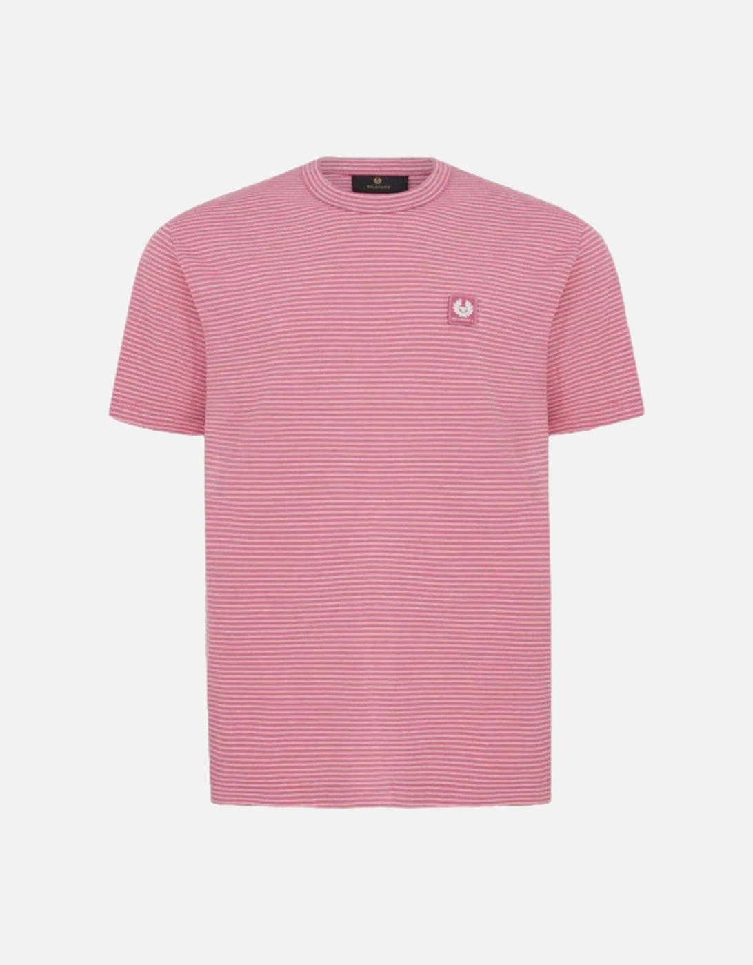 Micro Striped T-Shirt Magenta/Natural, 4 of 3