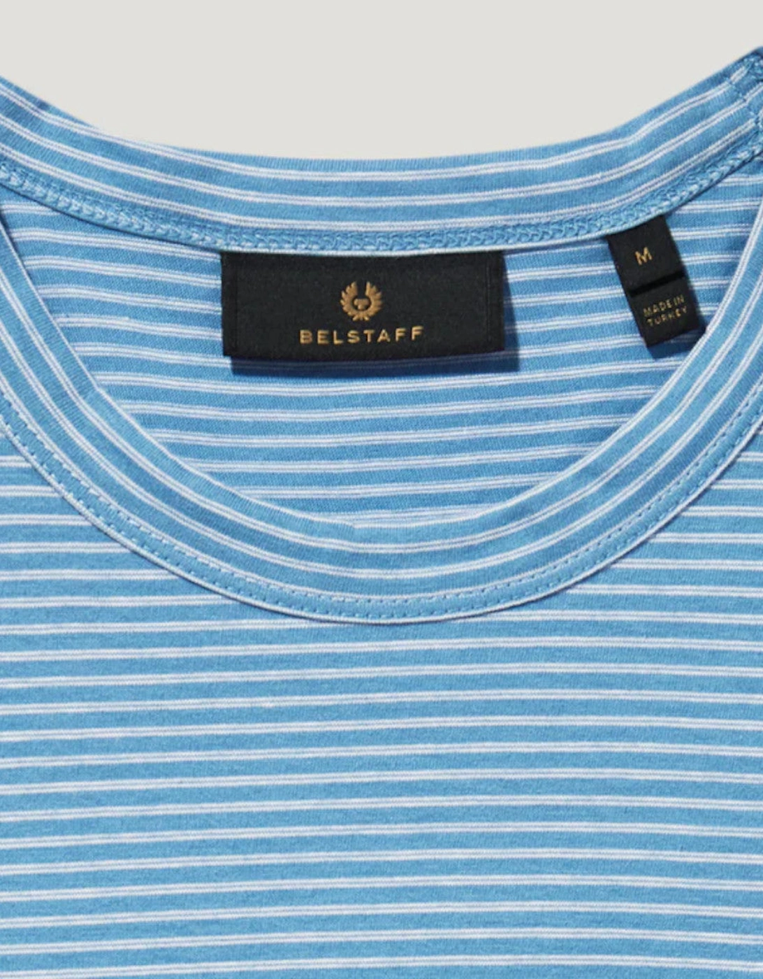 Micro Striped T-Shirt Hydra Blue/Natural