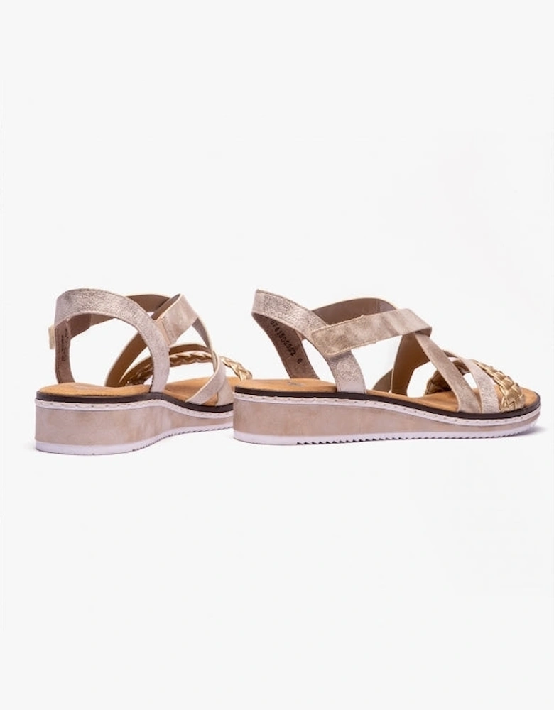 V3663-90 Womens Sandals Gold