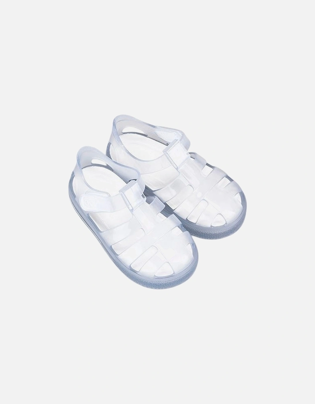 Clear Velcro Strap Jelly Sandals