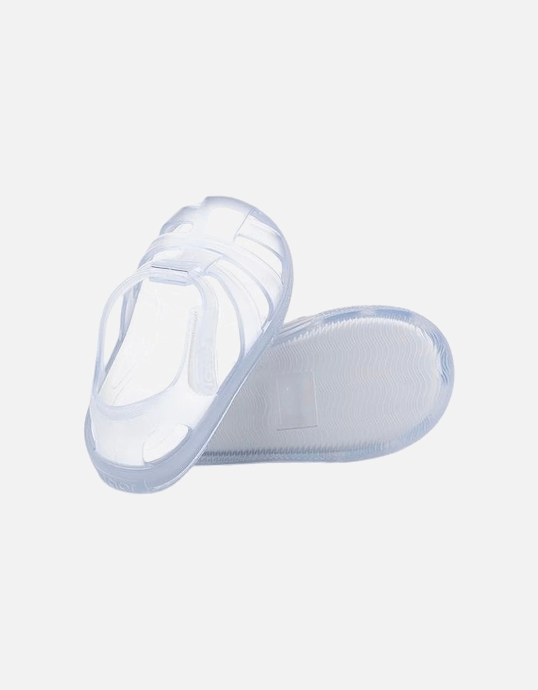 Clear Velcro Strap Jelly Sandals