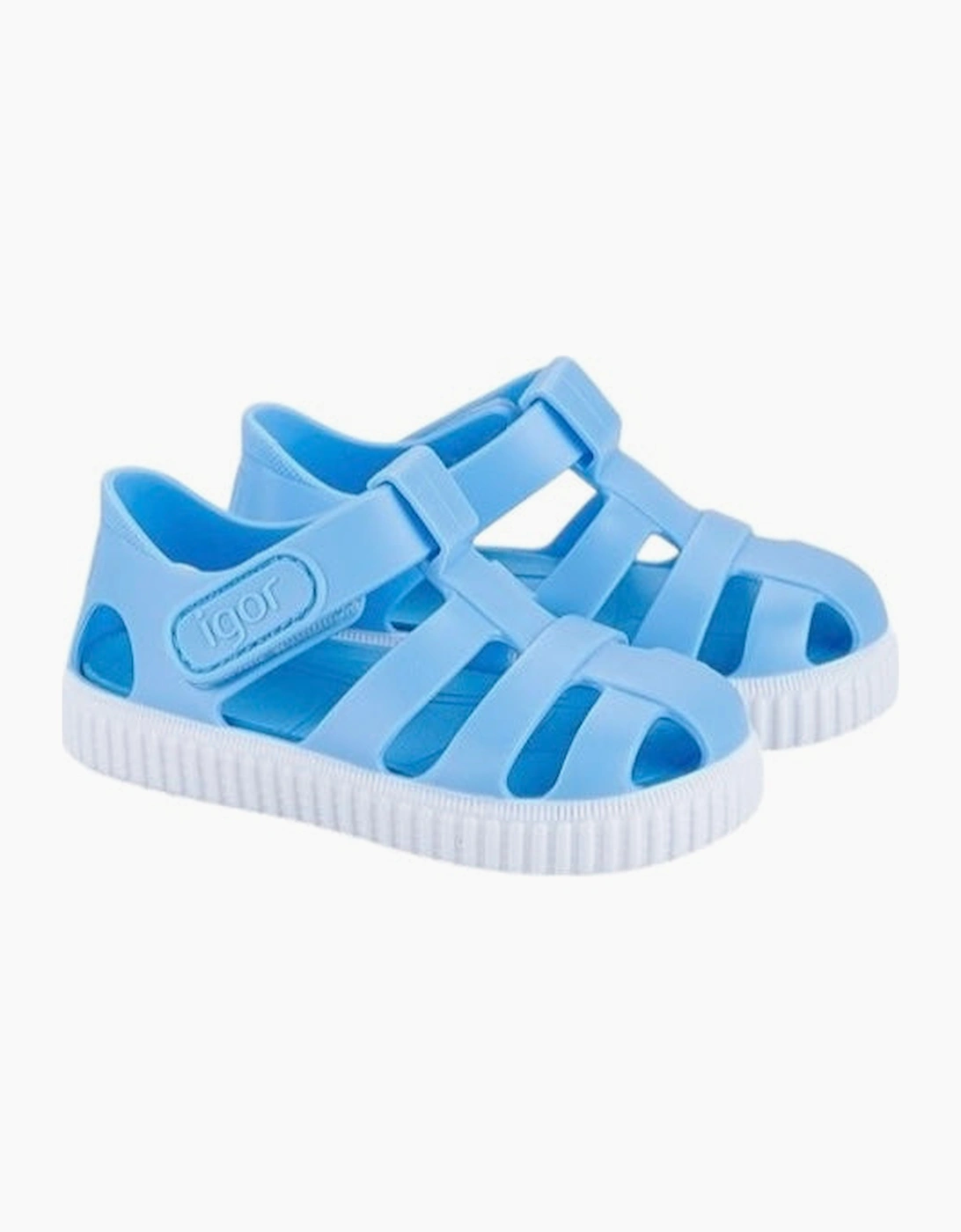 Igor Boy's Boys Pale Blue Velcro Strap Jelly Sandals - Size: 12
