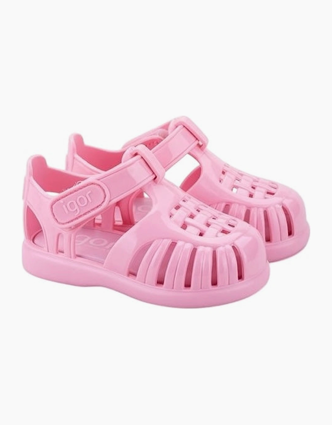 Igor Girl's Girls Pale Pink Velcro Strap Tobby Sandals - Size: 7