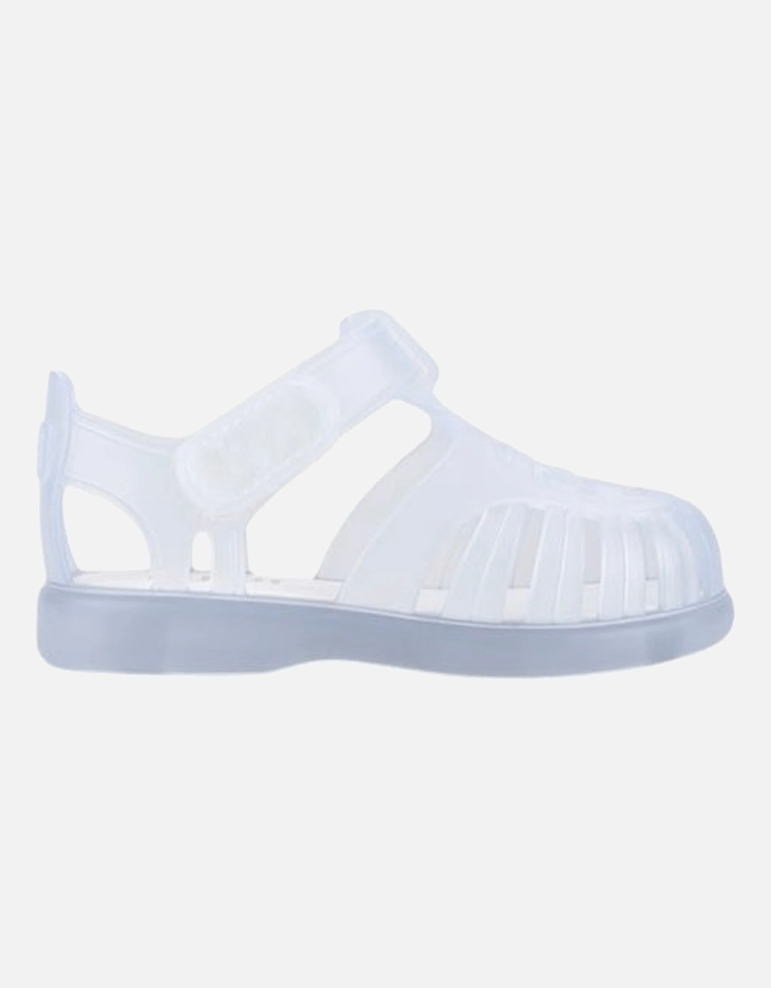 Clear Velcro Strap Tobby Sandals