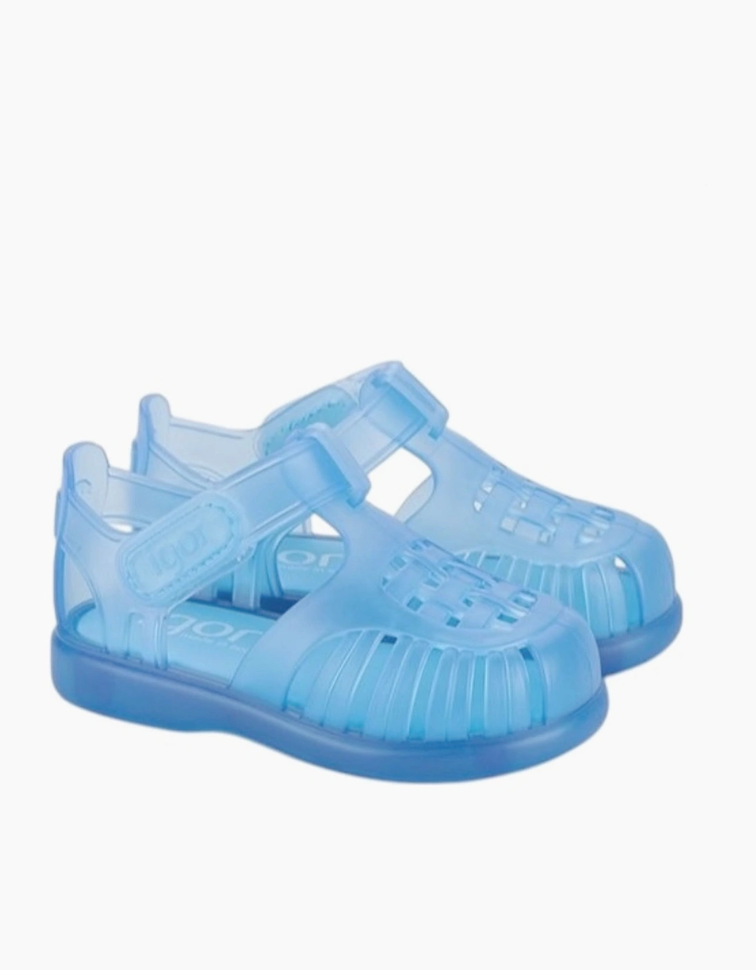 Igor Boy's Boys Pale Blue Velcro Strap Tobby Sandals - Size: 9