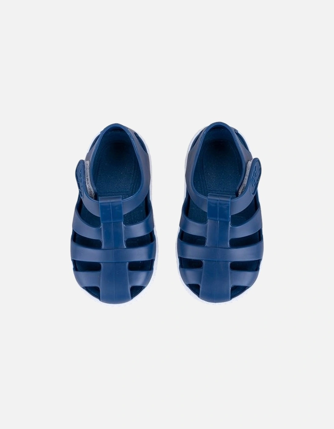 Boys Navy Velcro Strap Jelly Sandals