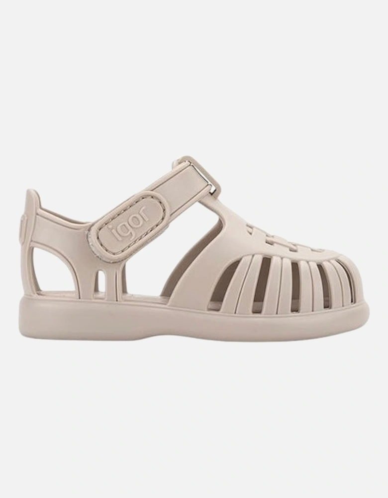 Stone Velcro Strap Tobby Sandals