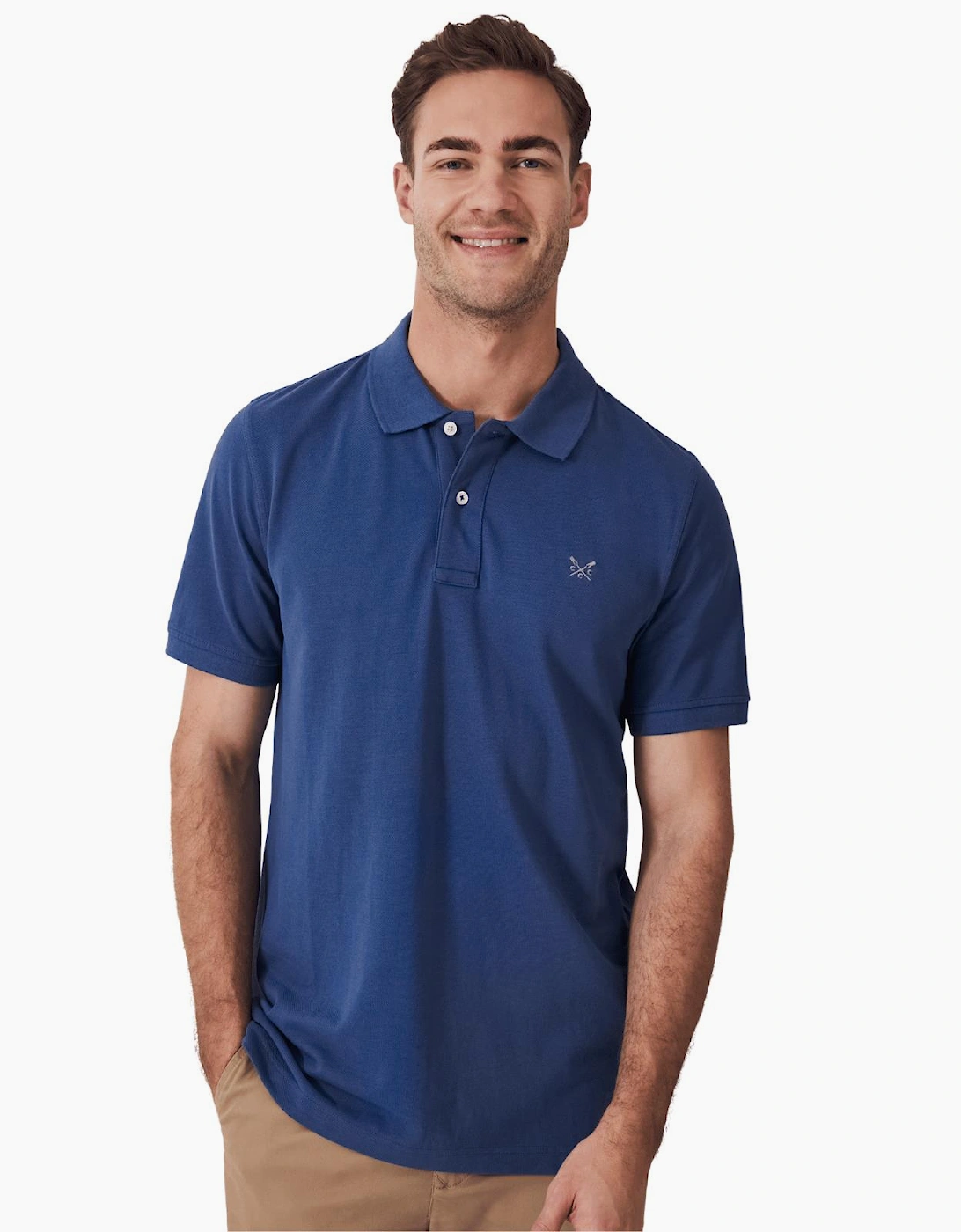Crew Clothing Men's Crew Clothing Mens Classic Pique  Short Sleeve Polo Shirt - Navy