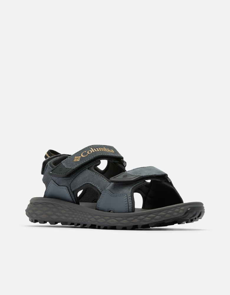 Men's Konos Hiker 3-Strap Sandal Graphite/Black