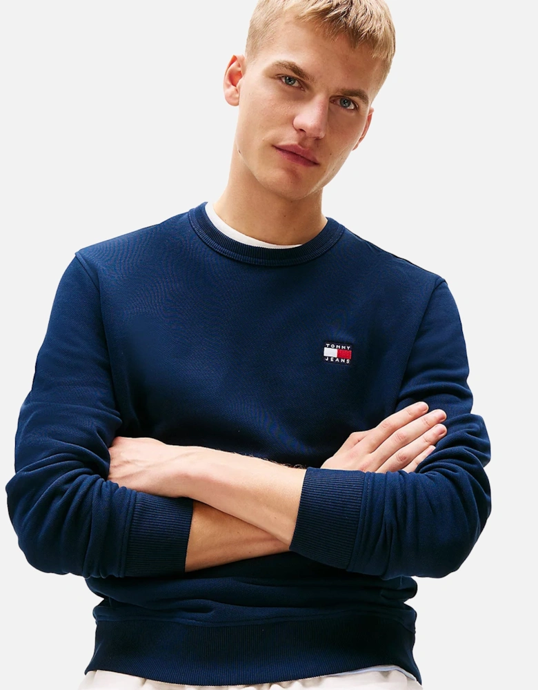 Reg Logo Badge Sweatshirt Dark Night Navy