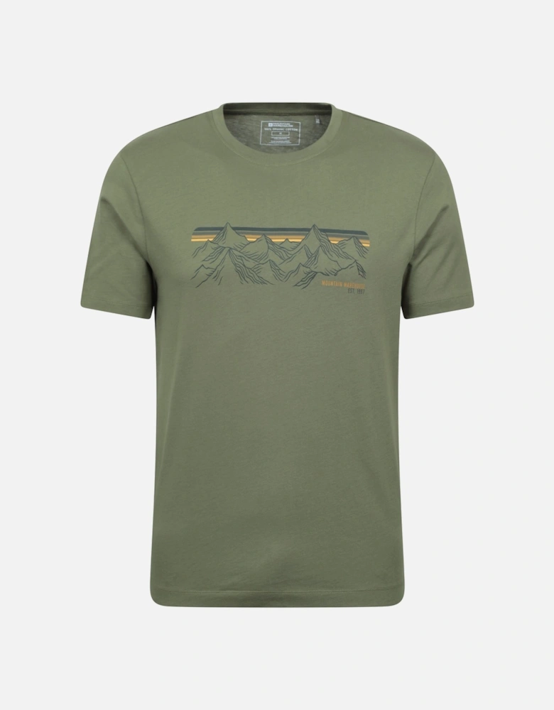 Mens Mountain Stripes T-Shirt