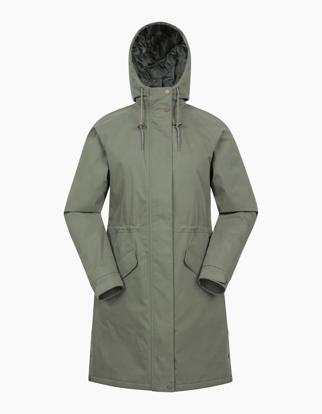 Women's Mountain Warehouse Womens/Ladies Polperro Lightweight Padded Waterproof Jacket - Green - Size: 20