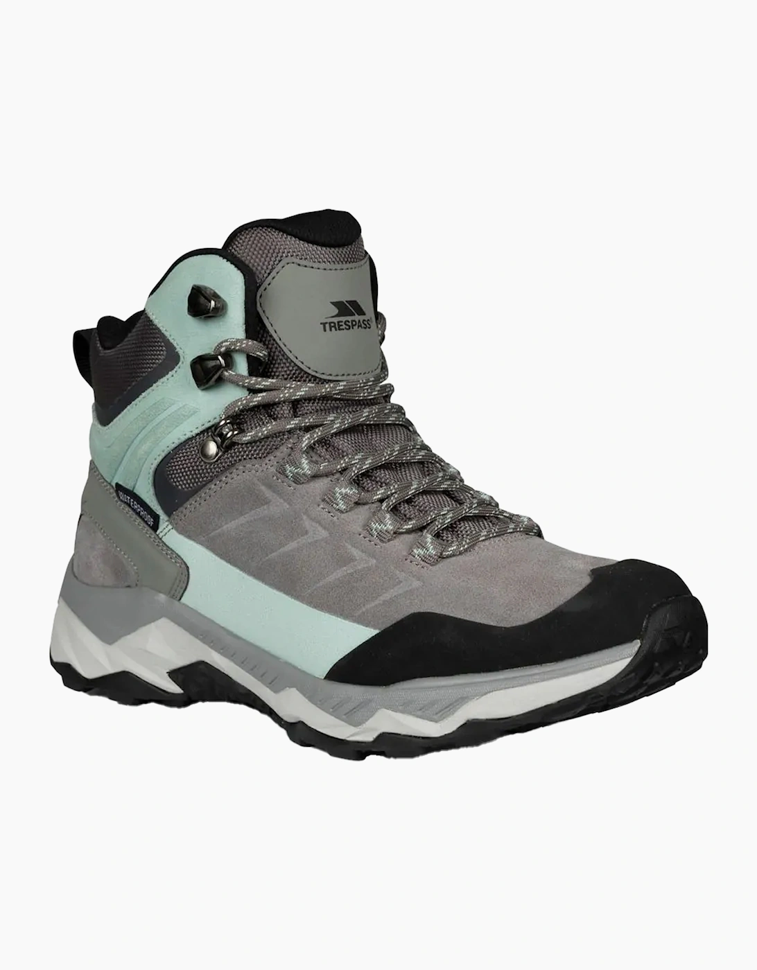 Trespass Women's Grey / Ismay Suede Waterproof Walking Boots - : Size 4 Uk
