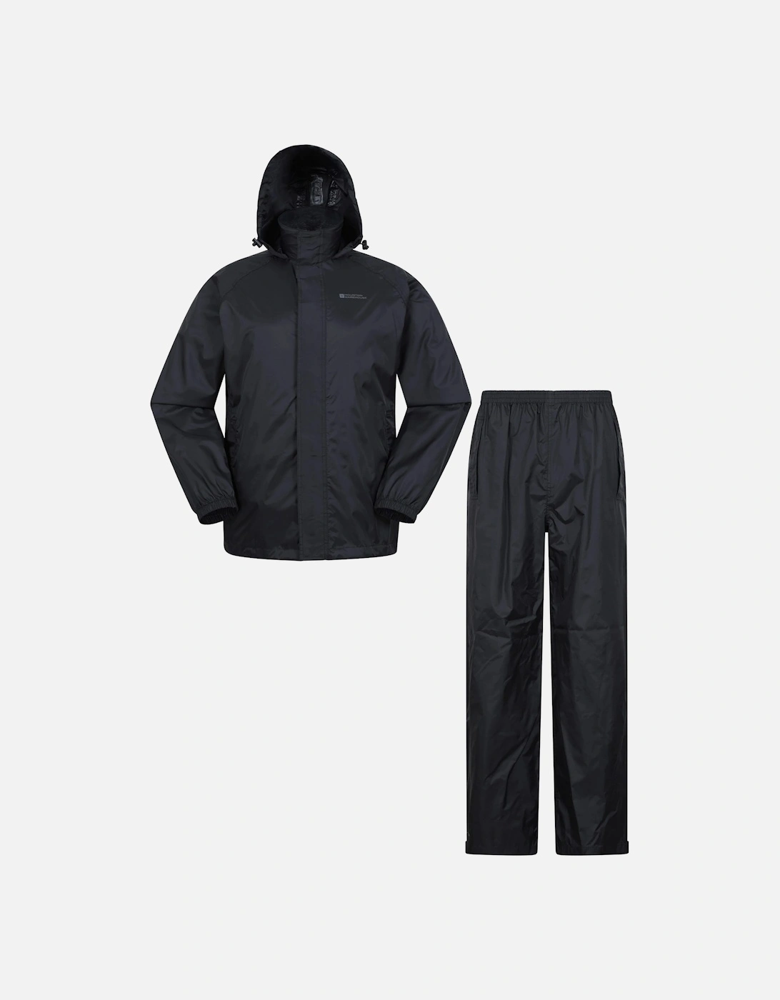 Mountain Warehouse Men's Black Pakka Jacket And Trousers Set - Size: 46/Regular