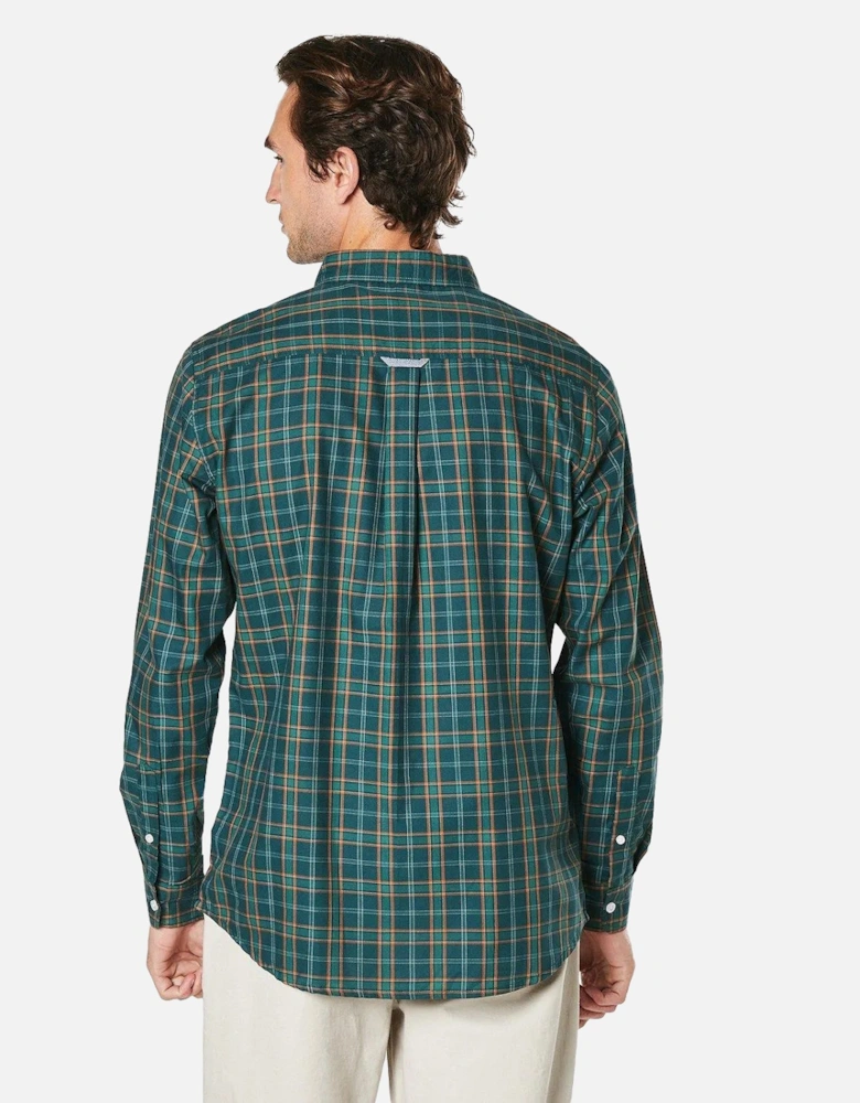 Mens Checked Long-Sleeved Shirt