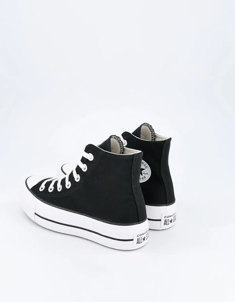 Womens Lift Hi Top Trainers - Black/White